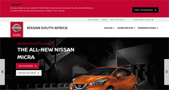 Desktop Screenshot of nissan.co.za
