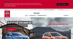 Desktop Screenshot of nissan.cz