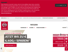 Tablet Screenshot of nissan.at