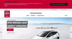Desktop Screenshot of nissan.no