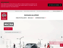 Tablet Screenshot of nissan.dz