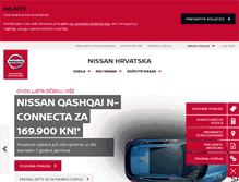 Tablet Screenshot of nissan.hr