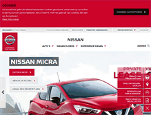 Tablet Screenshot of nissan.nl