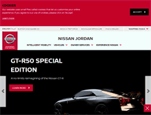 Tablet Screenshot of nissan.com.jo